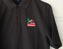 Polo shirt with barn logo